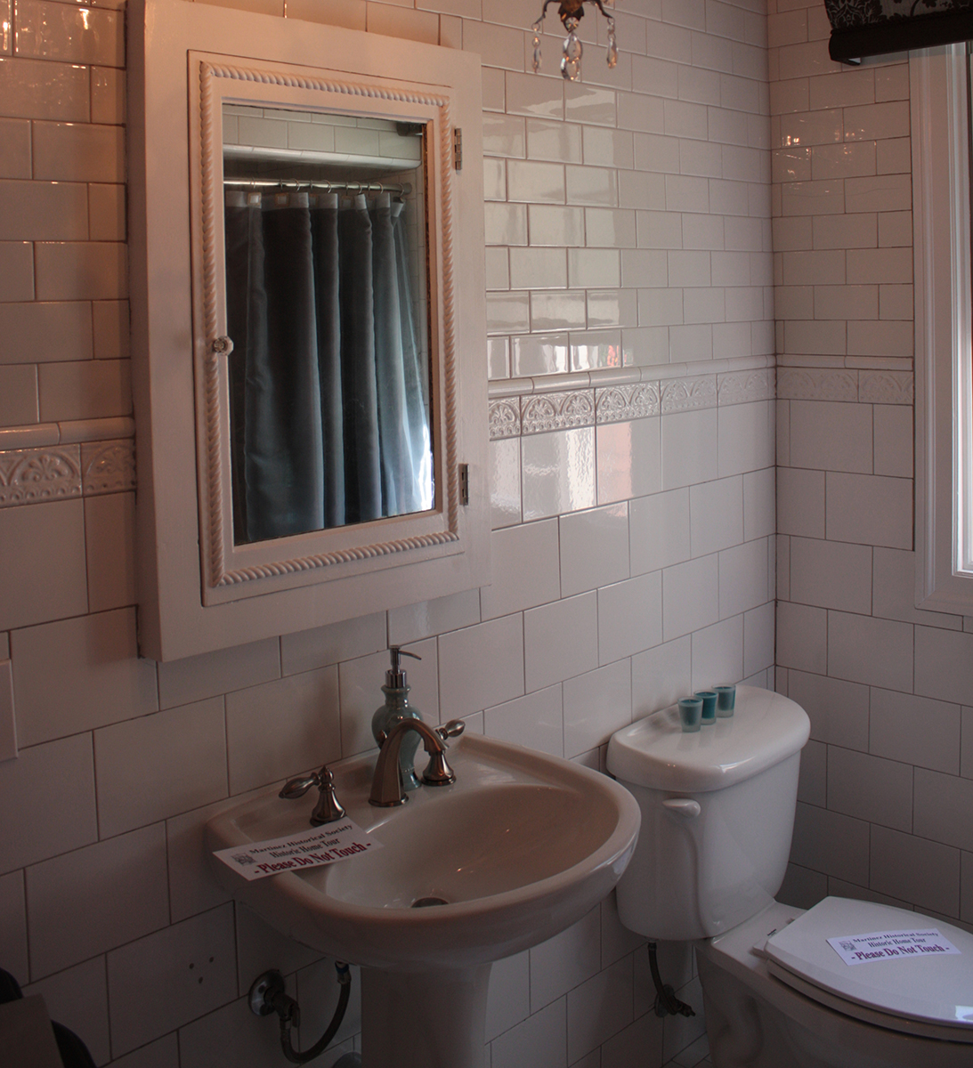 click to view larger image A great tiled bathroom from 1935. Martinez Historic Home Tour. Martinez, CA
